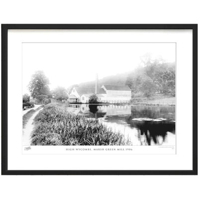 High Wycombe, Marsh Green Mill 1906 by Francis Frith - Single Picture Frame Print