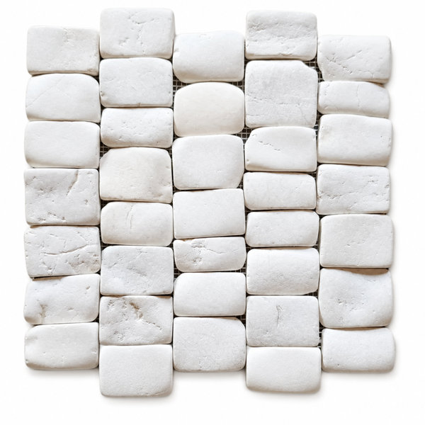 CNK White Pebble Wall Strip