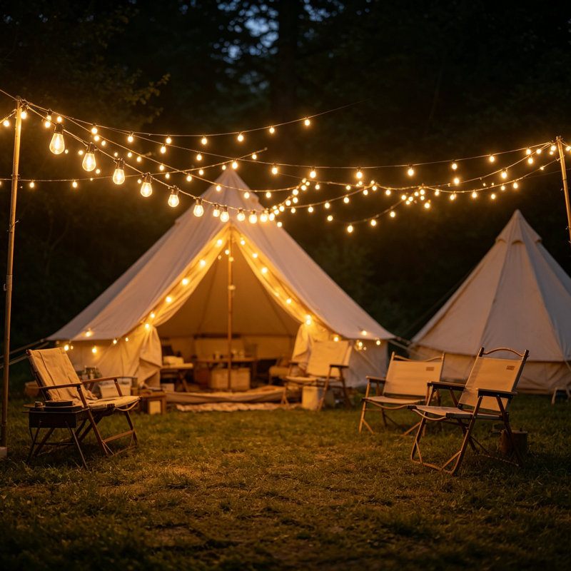 Guirlande de 48 lumières DEL pour patio, 48 ampoules incassables