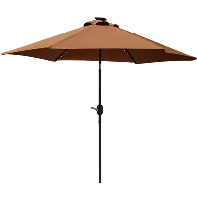 Martigues 2.5m Traditional Parasol with Lights