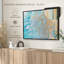 Impression abstraite sur toile marbrée-102859893