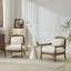 Chaises confortables en bois massif style Mid-Century moderne