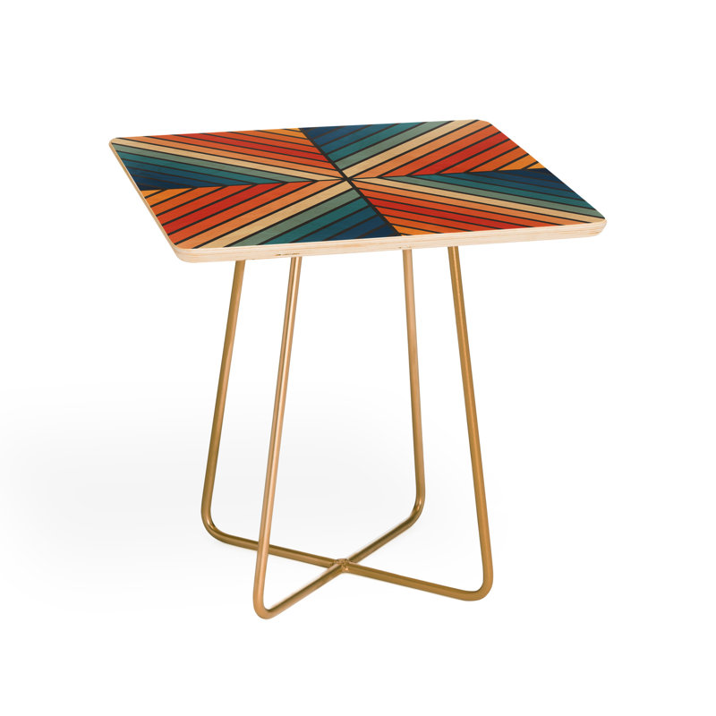 Solid Wood Top End Table