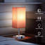 Lampe de chevet carrée moderne avec ports de chargement USB-C/USB-A et prises secteur – Éclairage à intensité variable par simple pression sur 5 niveaux, respectueux des yeux-1213757501