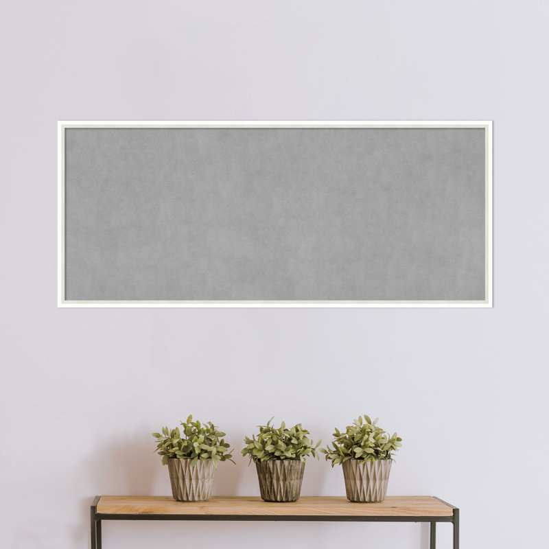 Tableau magnétique encadré blanc Lucie, H 21 po x l 49 po