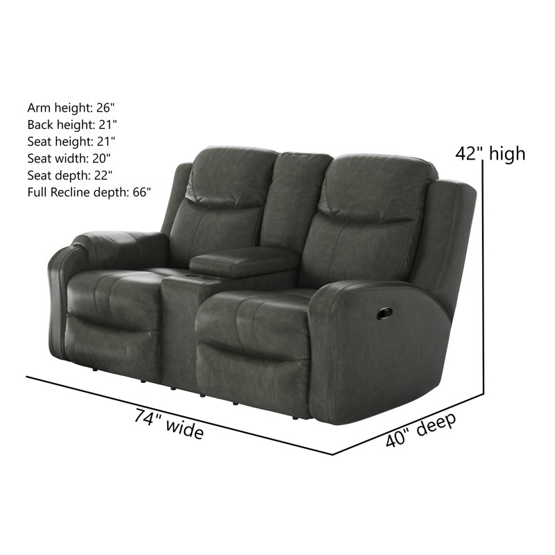 Causeuse inclinable avec porte-gobelets Marvel, Noir, noir, noir, noir