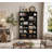 6-Tier Fixed Shelf Bookcase, 75" Tall Heavy-Duty Storage with Tip-Resistant Design-444976182