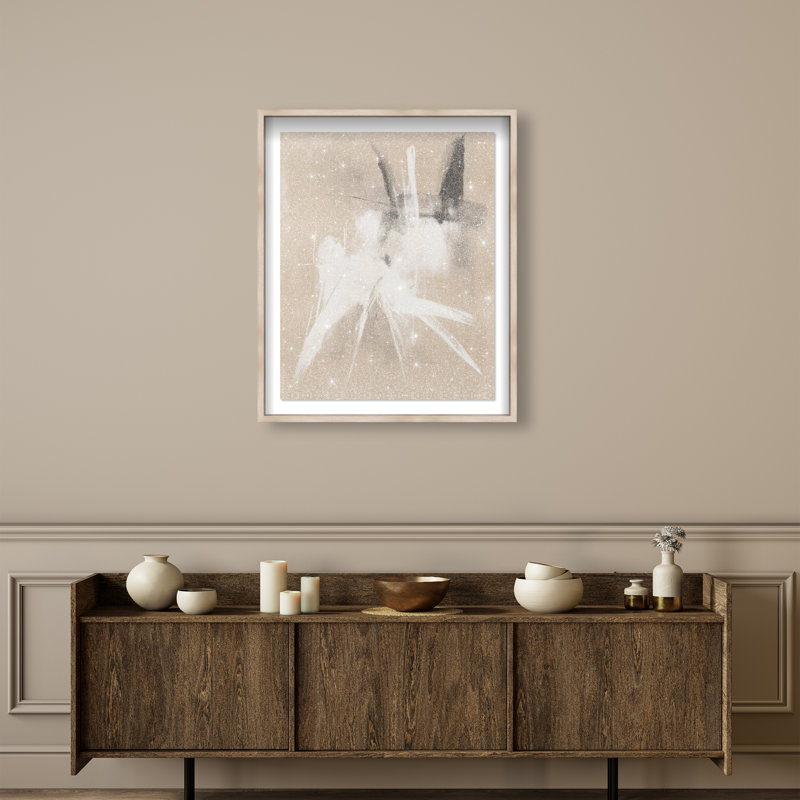 Dune Visions I Shadowbox Abstract Print by Oliver Gal, Black Frame, 16 x 20, 37.5"H x 31.5"W, Natural Oak Frame