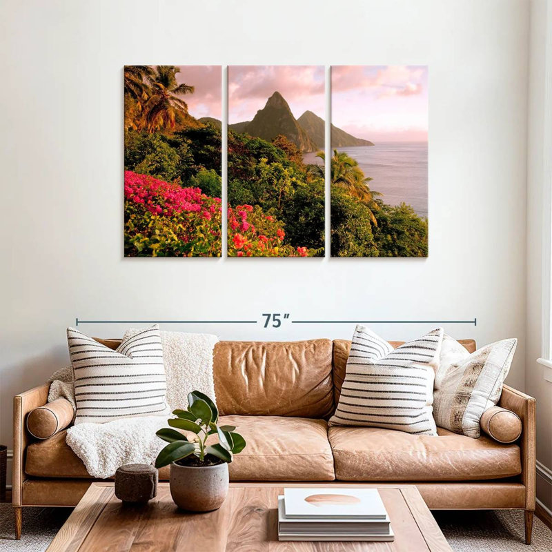 Nicci Pitons de Sainte-Lucie, H 36 po x l 57 po