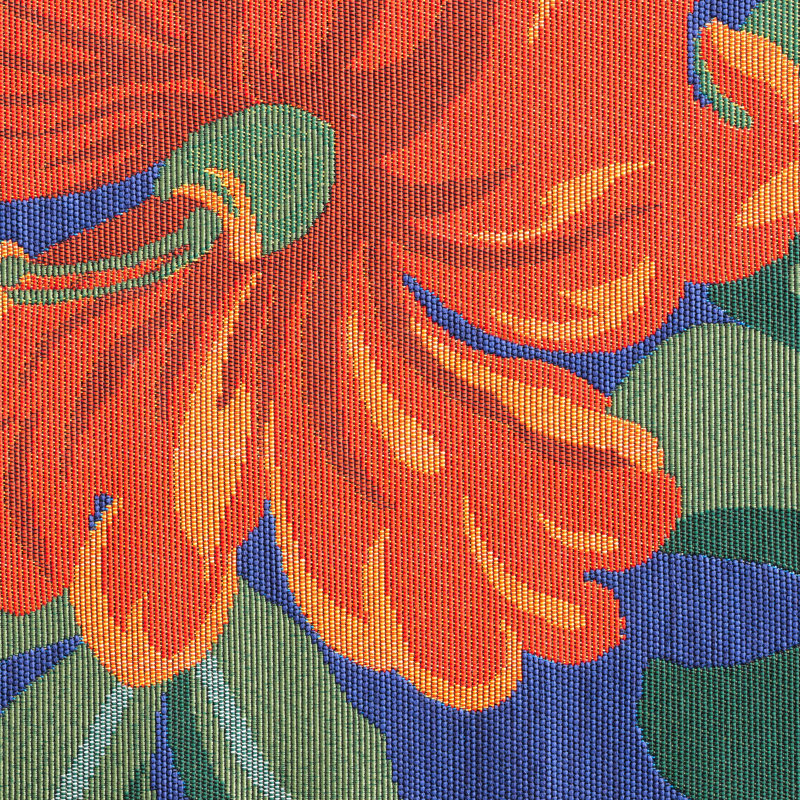 Arianni Floral Indoor / Outdoor Area Rug for Patios, Entryway, Deck or Porch - Blue, Rectangle 8'10" x 12'2"