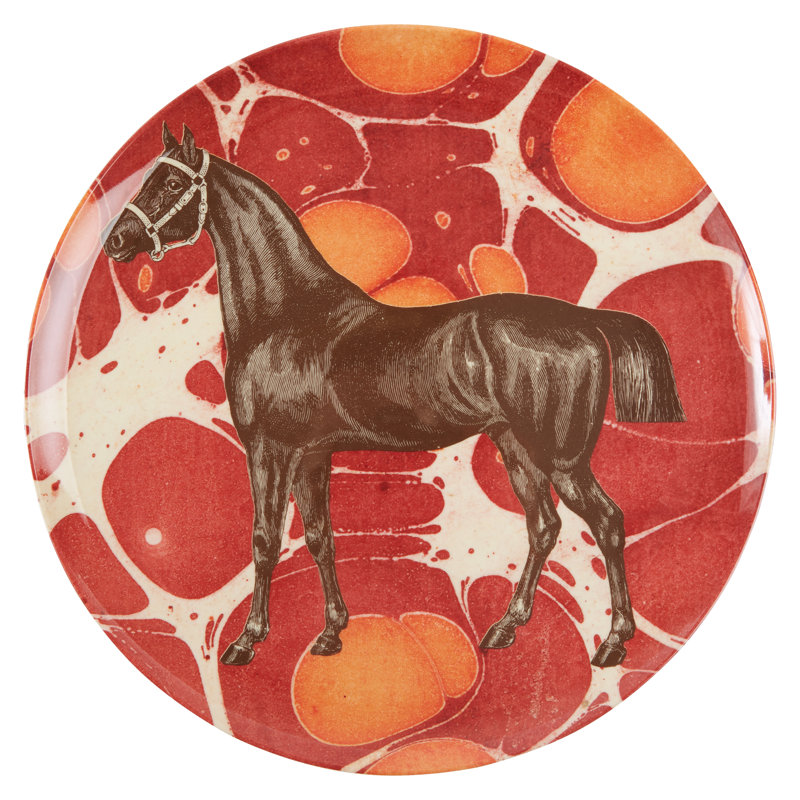 EQUUS DINNER PLATES S/4
