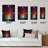 Mysterious Rainbow Vision Landscape II - Abstract Landscape Very Large Wall Clocks-99635097