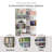 Cataleya Multimedia 2 Column 38.75" Wide Display Cabinet Media, Media Storage Shelves, Double Width Wall Storage, White-2052640950