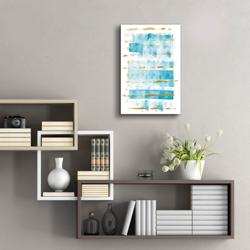 Art mural en verre acrylique Epic Art «Ocean Blue 1» par Wild Apple, H 24 po x l 16 po