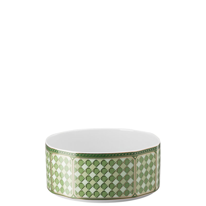 Swarovski Signum - Vegetable Bowl Open 7 1/2 In Fern Green
