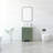 Aurilla 24 in. Single Sink Freestanding Bath Vanity in Forest Green with White Carrara Quartz Top-1658241719