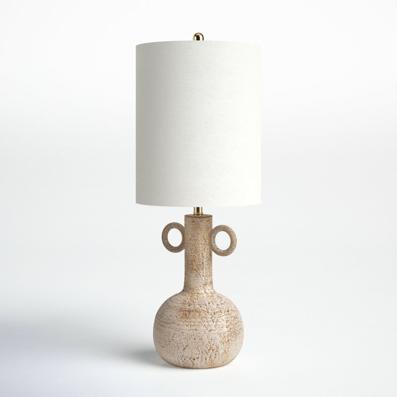 Chison Ceramic Table Lamp, Beige