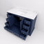 Meuble-lavabo simple 48 po de largeur x 22 po de profondeur, comptoir en marbre de Carrare-1230730227