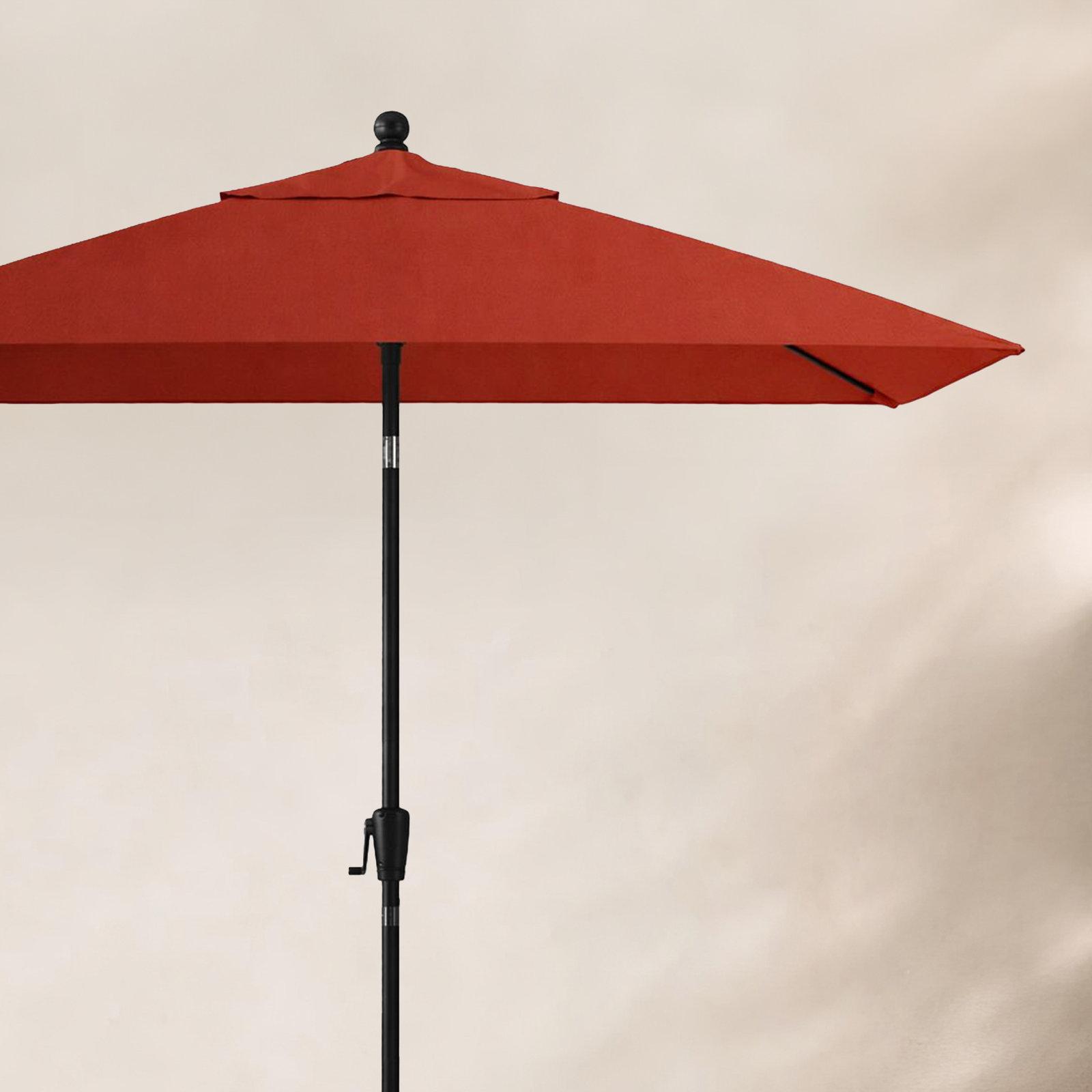 Natalie 8.6' Umbrella, Starring Gray, Canvas Terracotta Sunbrella® Canvas