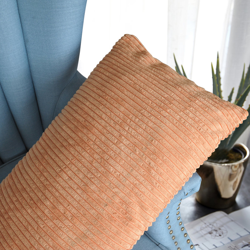 Rectangular Lumbar Pillow Cover, Burnt Orange