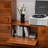 91.2" Brown Mid-Century TV Console for Living Room with 4 Drawers-936670245