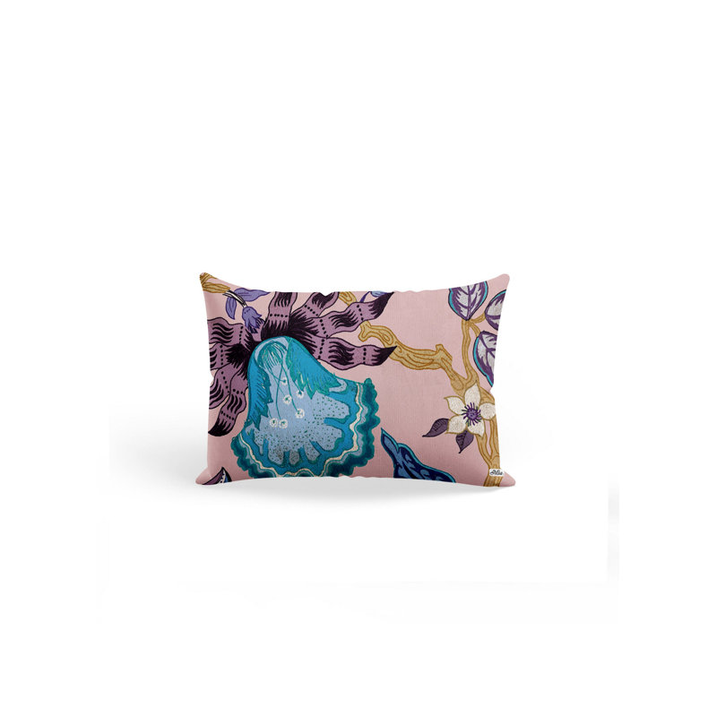 Housse et insert de coussin rectangulaire en polyester Harrell