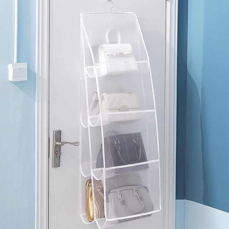 Wall Organizer with Wall Baskets, White