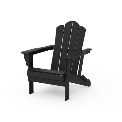 Folding Adirondack Chair in Black