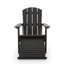 Chaise Adirondack avec repose-pieds dissimulé