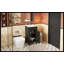 Meuble-lavabo autoportant de 16 po de style français avec lavabo en céramique, armoire simple avec porte à fermeture douce, tablette réglable et pieds pleins, noir-257871641