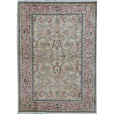Hand-Knotted High-Quality Red and Brown Area Rug
