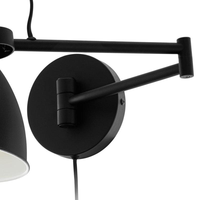 Mariah Steel Plug-in Swing Arm Sconce