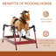 Cheval à bascule en peluche pour enfants