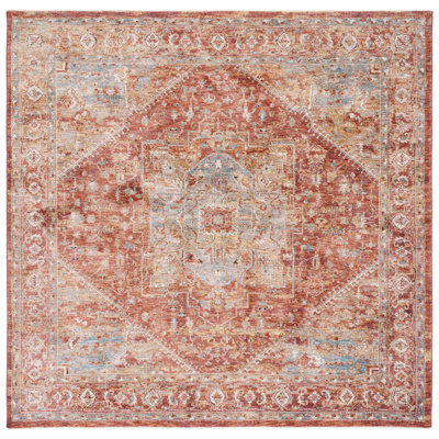 Tapis oriental rouille