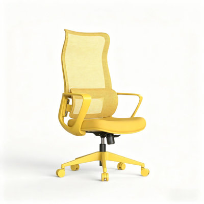 Modern Executive Office Chair with Adjustable Height Lumbar Support 3D Adjustable Armrest Swivel Base for Conference Rooms