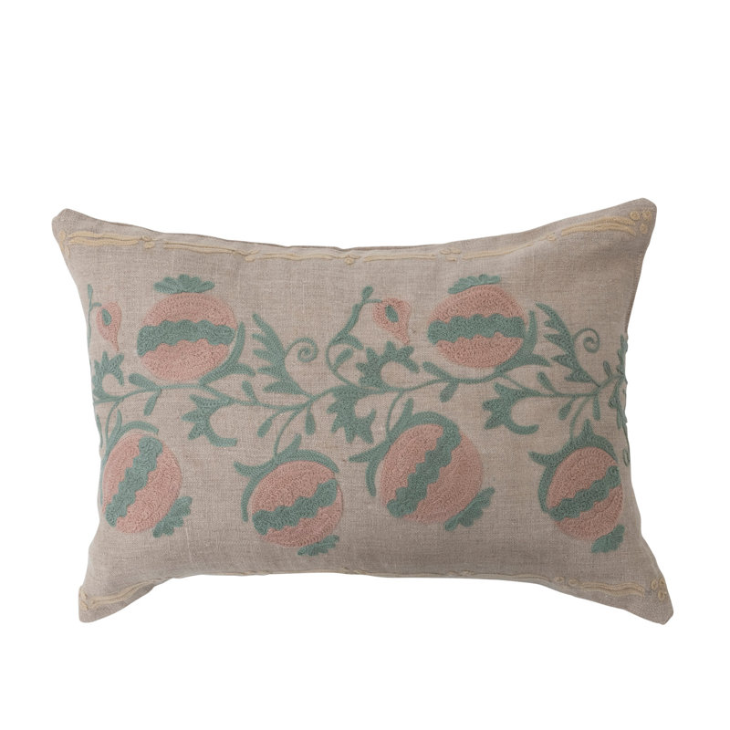 Cotton Reversible Throw Pillow