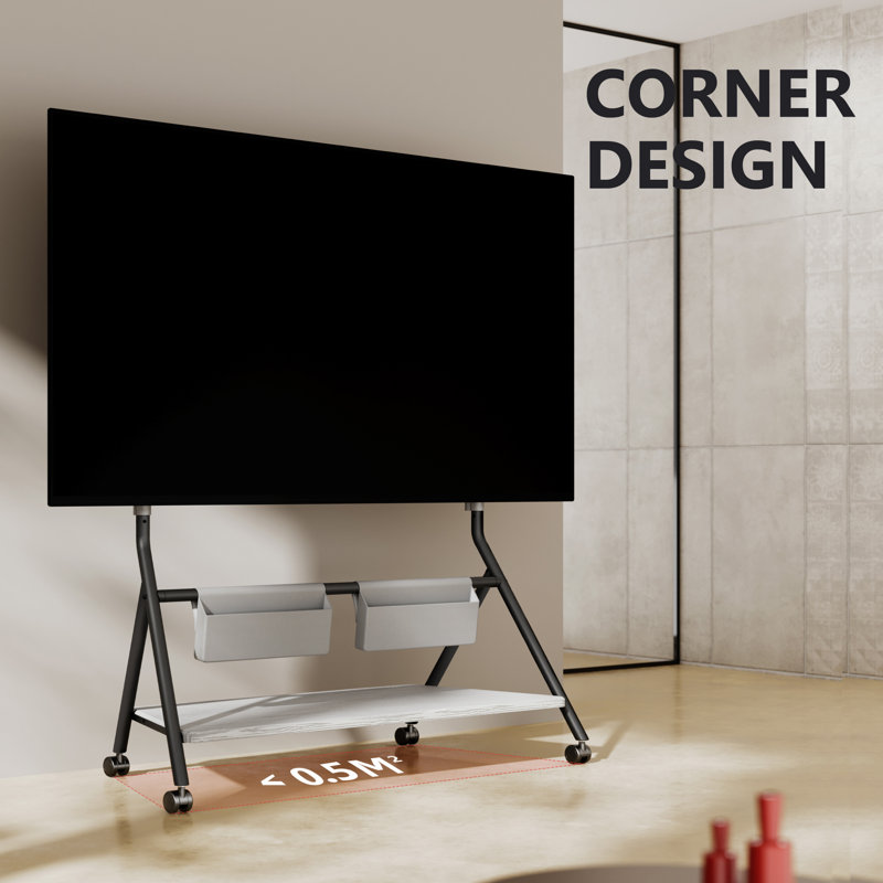 Meuble télé Abigayl, Noir, 55" - 78"