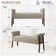 Lovice Polyester Blend Upholstered Bench