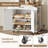  32.4" Kitchen Island with Power Outlets & Drop Leaf, Rolling Kitchen Cart on Wheels, Kitchen Storage Island with Spice Rack and Drawer-1908742832
