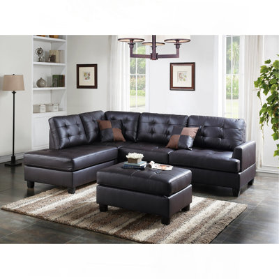 Canapé modulaire contemporain capitonné 3 pièces