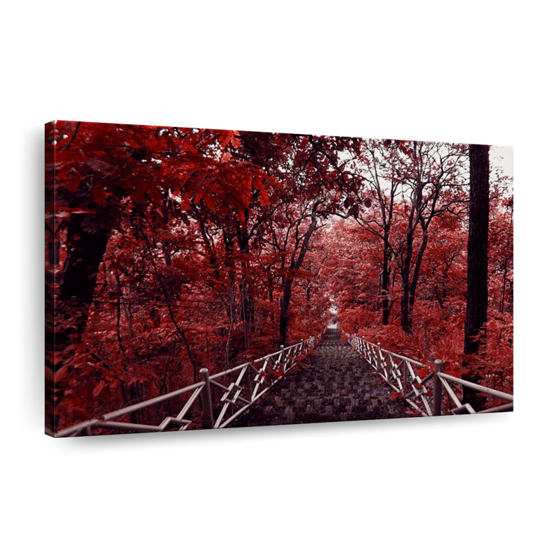 Red Trees Canvas Print, 20" W x 30" H