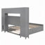 Lit en bois avec armoire tout-en-un, tablette et prises, lit gigogne-531100278
