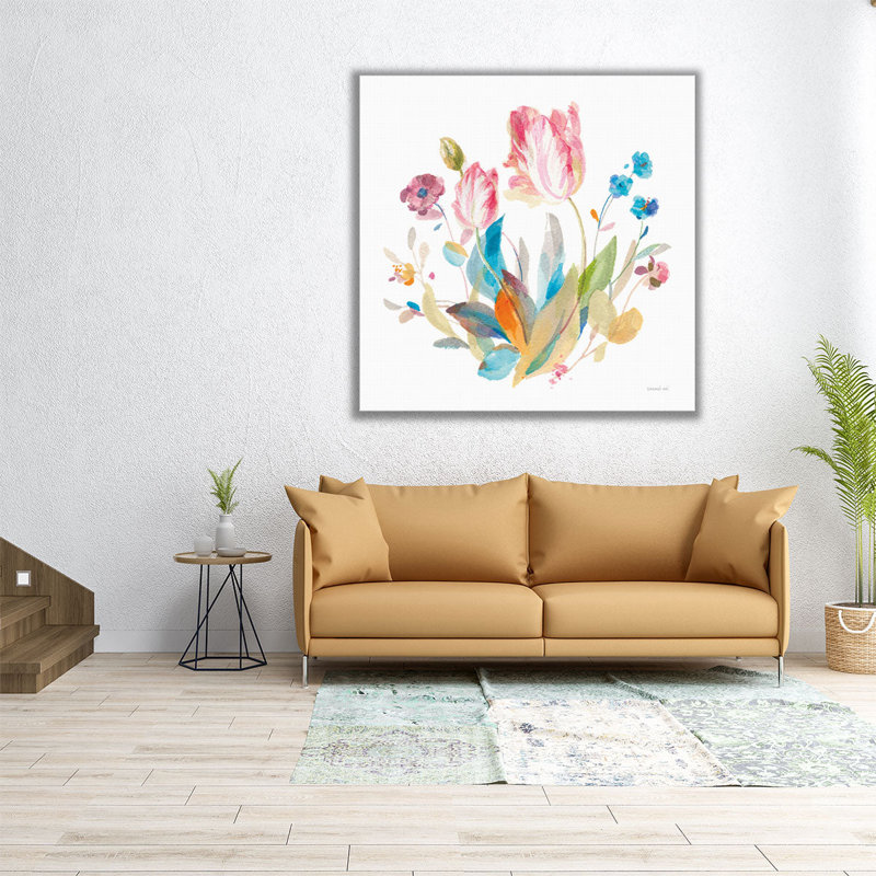 Spring Tulips II - Canvas Print Wall Art, 40" H x 40" W