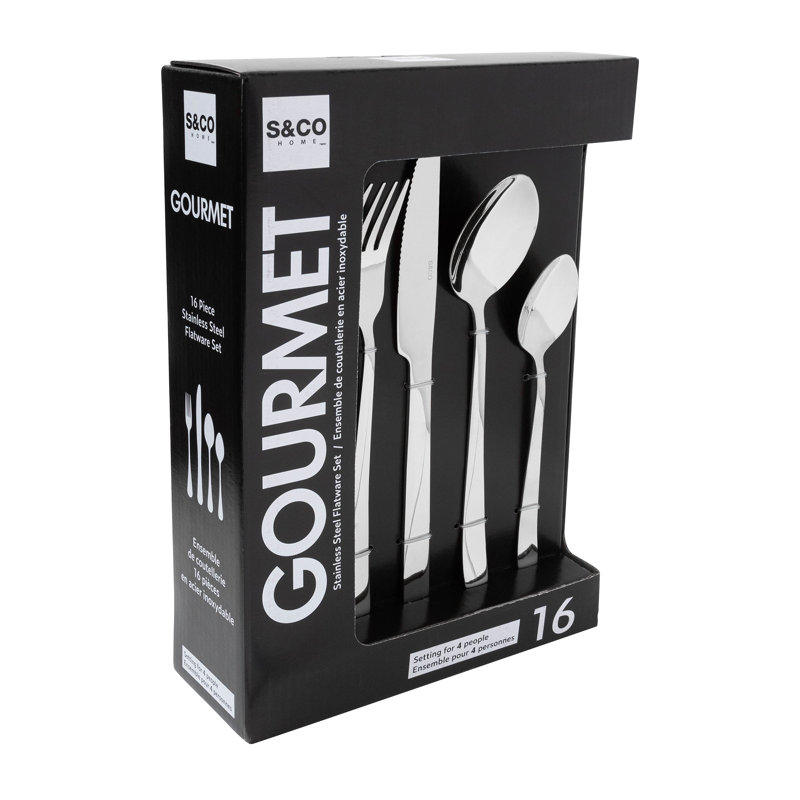 Ensemble de couverts Safdie & Co. Inc. - Service pour 4, Argent