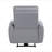 Jeromie Gray Synthetic Leather Power Motion Recliner W/USB Port