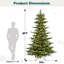 Arbre de Noël artificiel Slim Real Touch-129944522