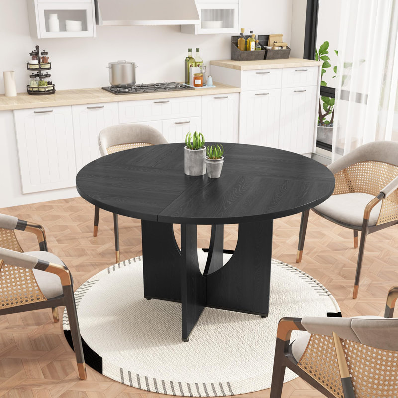 Table de salle à manger de 47 po Farmhouse, Noir