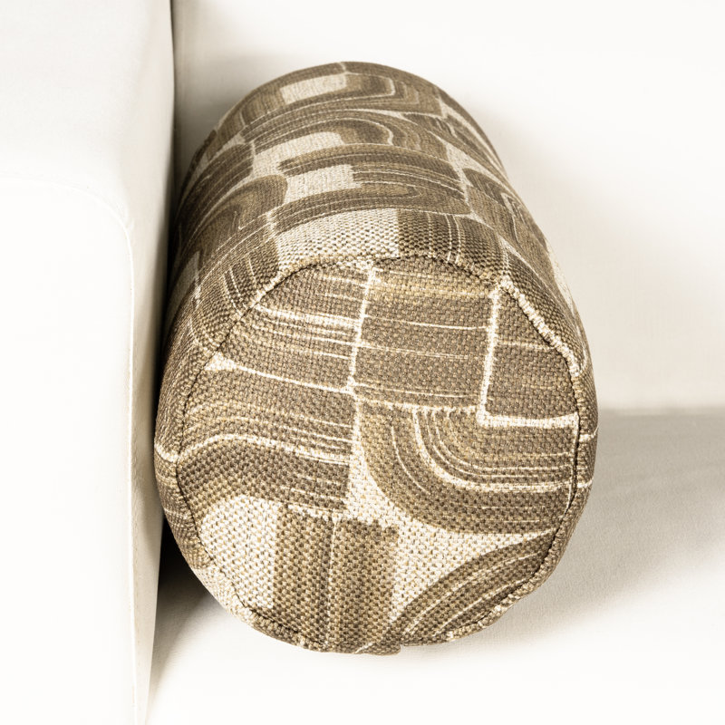 Coussin décoratif Iriye Albue, Teck, 21 po x 8 po, polyester