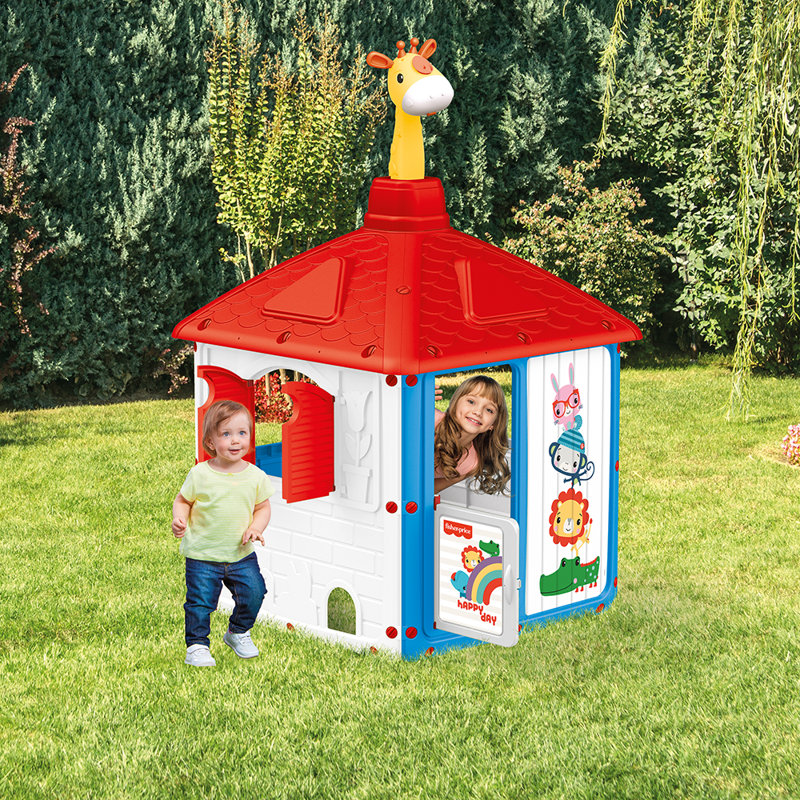 Metro Lane 104cm W x 104cm D Plastic Playhouse with Kitchen