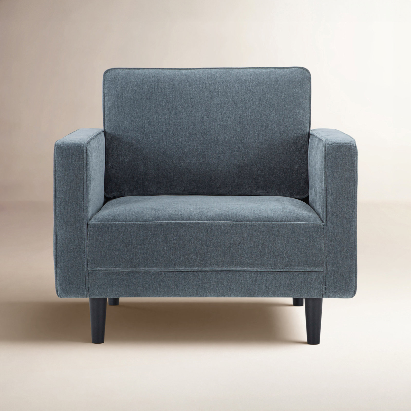 Curt Armchair, Blue Performance Chenille